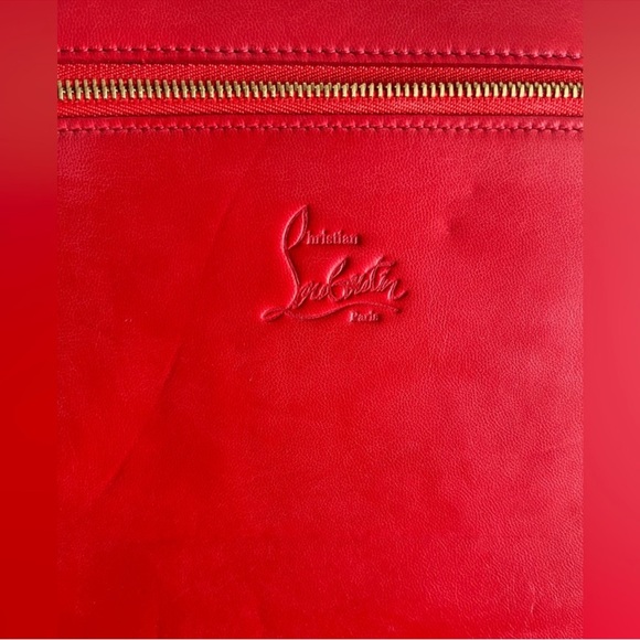 Christian Louboutin Red patent cris spiked leather Pouch for I pad or much more! - Picture 11 of 14